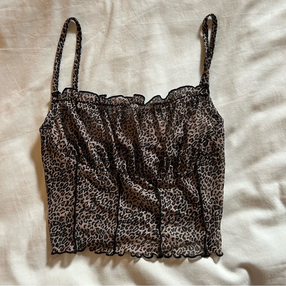 CHEETA PRINT TOP